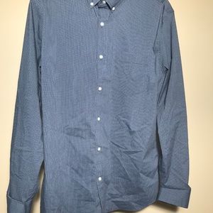 Banana Republic Button Down Size XL Blue Stripe